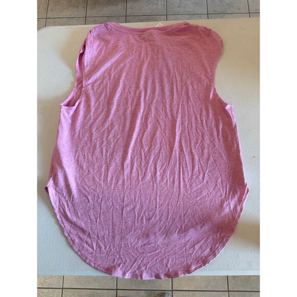 Fabletics NWT Dry Flex Tunic Pink Sunset Heather Tank Sz L - Picture 2 of 6